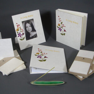 Floral Memorial Stationery Set