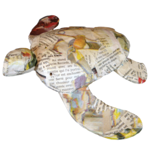 Paper Turtle Recycled Mini Newspaper – Water