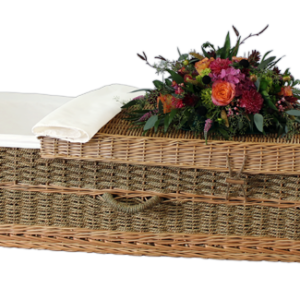 24″ – 48″ Infant Woven Seagrass Caskets – Includes Personalized Bamboo Plaque – Ground Shipping Included