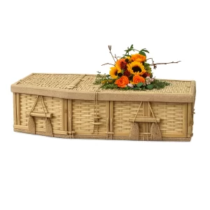 24″ or 36″ Six-Point Infant Bamboo Coffin – Includes Personalized Bamboo Plaque – Ground Shipping Included