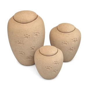 Oceane Sand with Paw Prints Urns