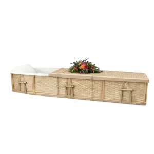 Six-Point Adult Bamboo Coffin image2
