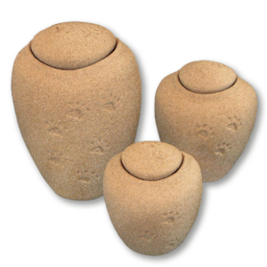 Oceane Sand with Paw Prints Urns
