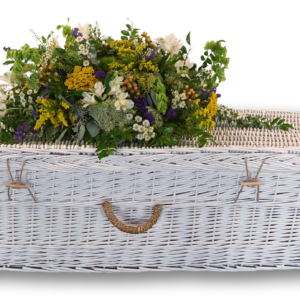 24″ – 48″ White Willow Child Caskets – Includes Personalized Bamboo Plaque – Ground Shipping Included