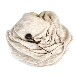 Sanctum Cotton Muslin Shroud 4 Layer Gauzed UNDYED image2