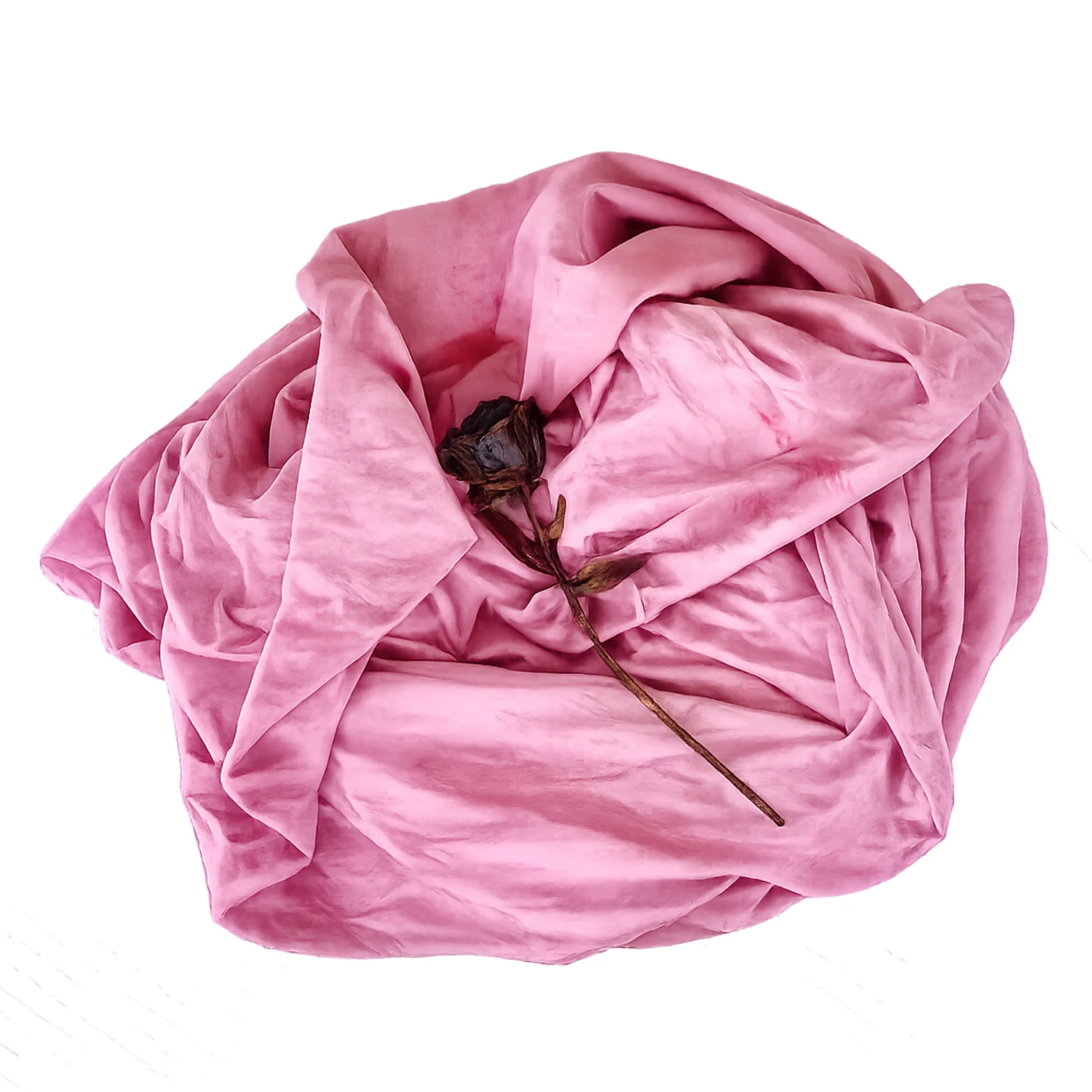 Sanctum Hemp Cotton Jersey Shroud HIBISCUS ROSE image1