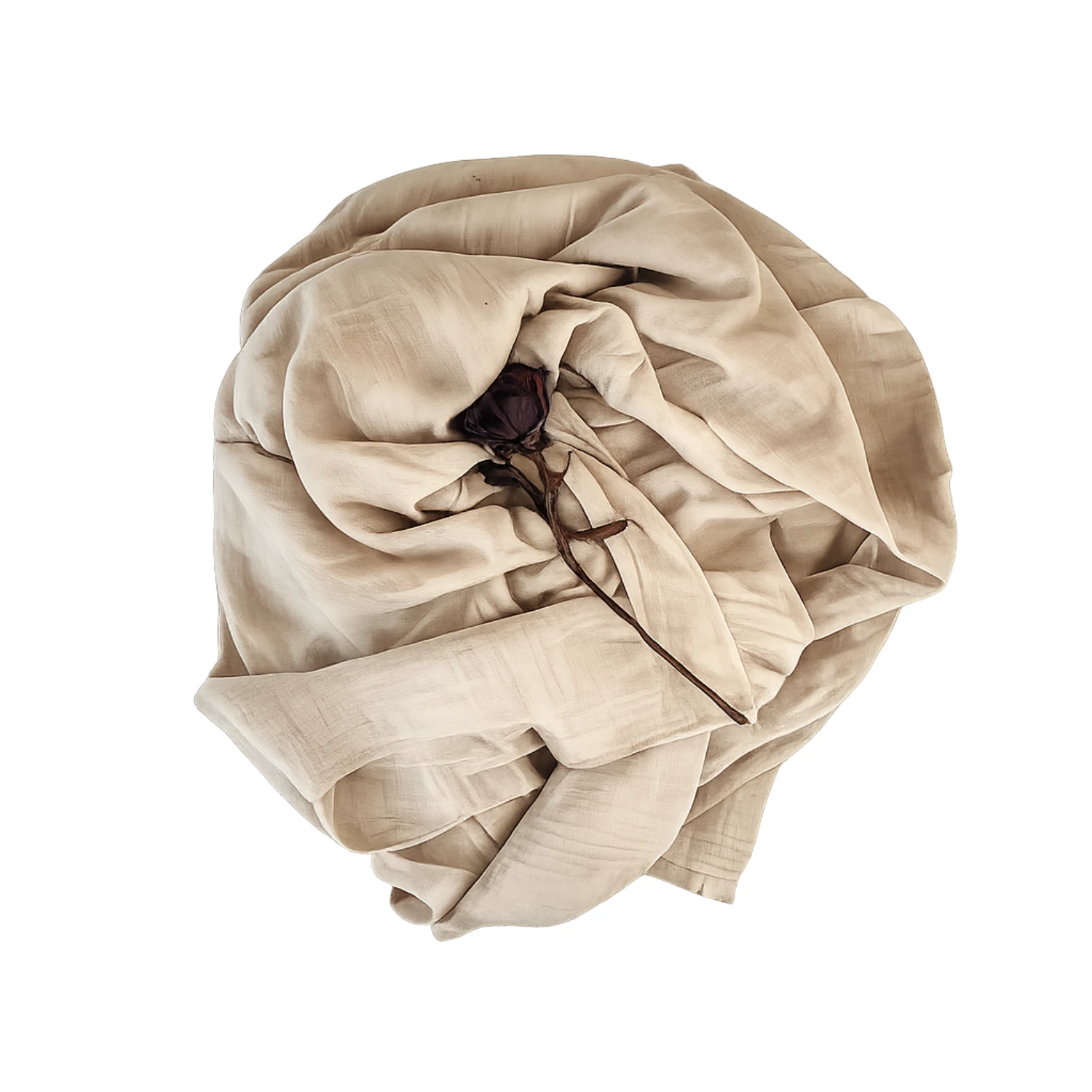 Sanctum Two Layer Gauzed Cotton Muslin Shroud EUCALYPTUS image1