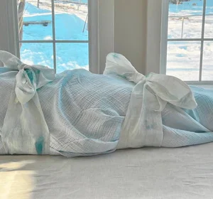 Sanctum Two Layer Gauzed Cotton Muslin Shroud – INDIGO TIE-DYE