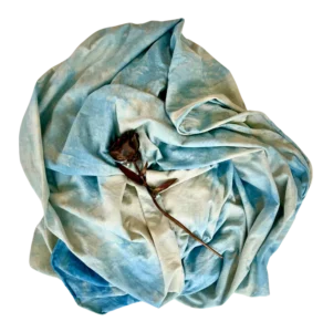 Sanctum Hemp/Cotton Jersey Shroud - INDIGO MARBLED