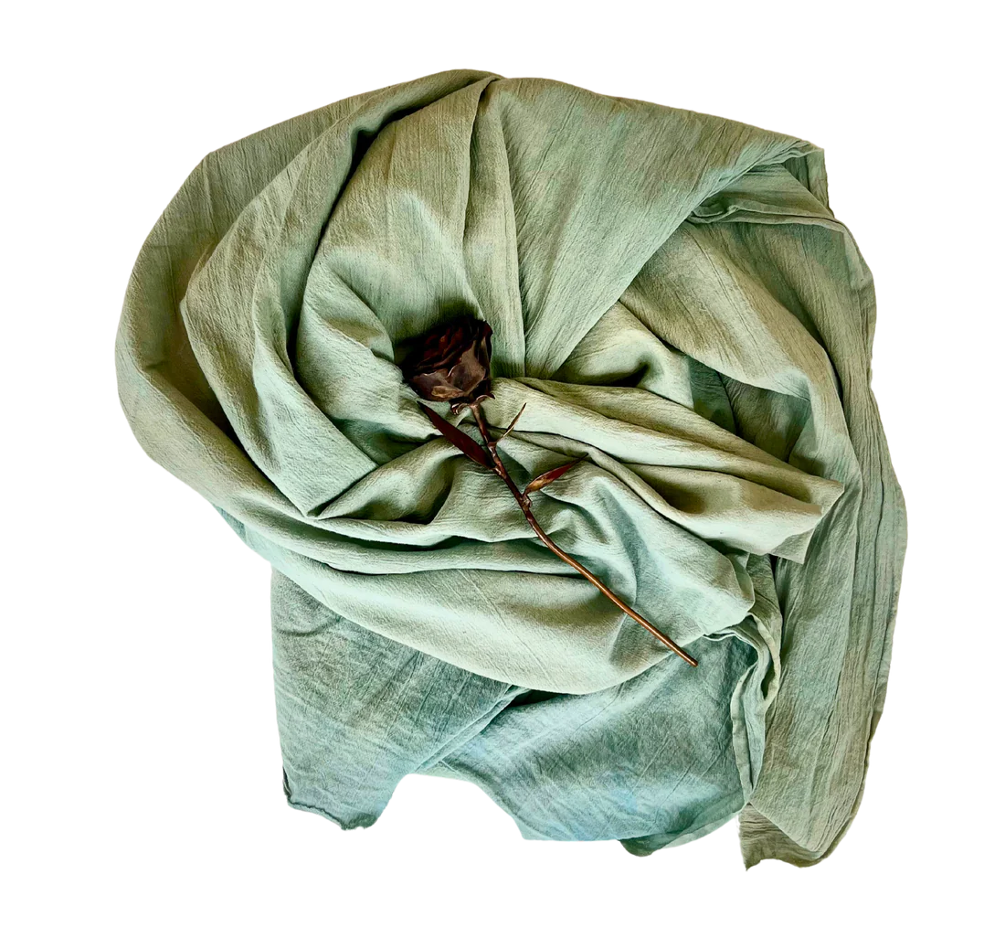 Sanctum Cotton Sile Shroud - Turmeric Indigo Shroud